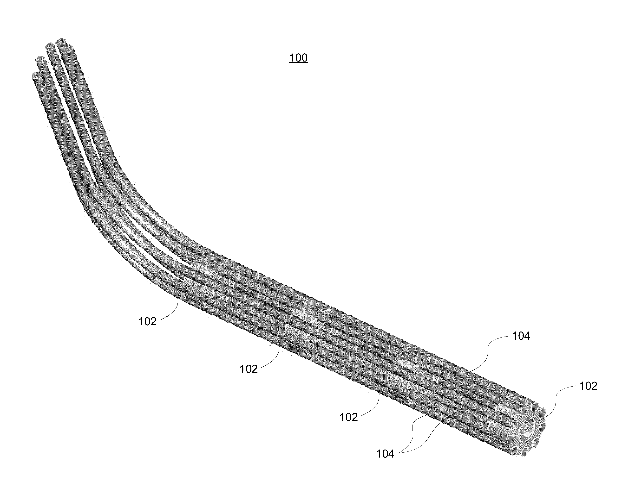 Cooling disc for bundles of current carrying cables