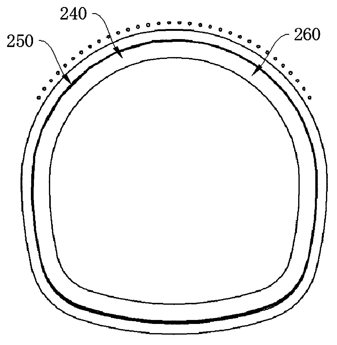 Tunnel cross-section primary lining construction process