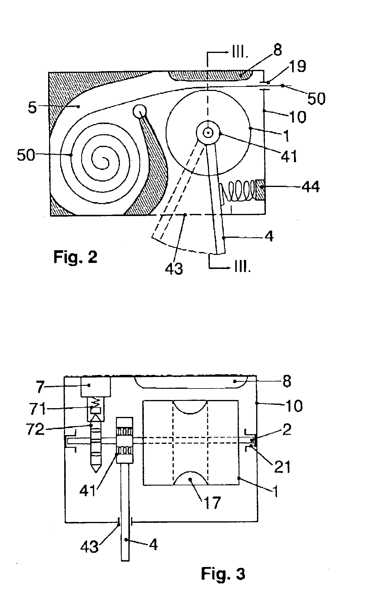 Apparatus for dosage of medicaments