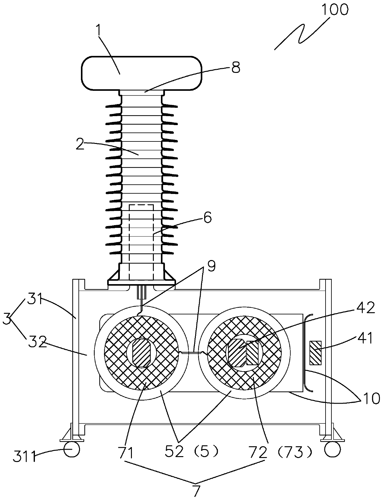 Two-stage multi-transformation-ratio standard voltage transformer