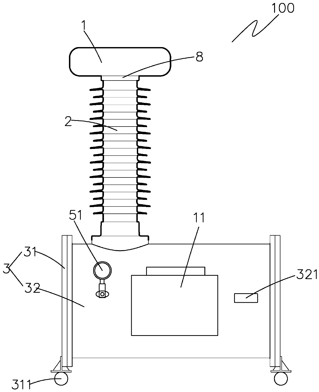 Two-stage multi-transformation-ratio standard voltage transformer