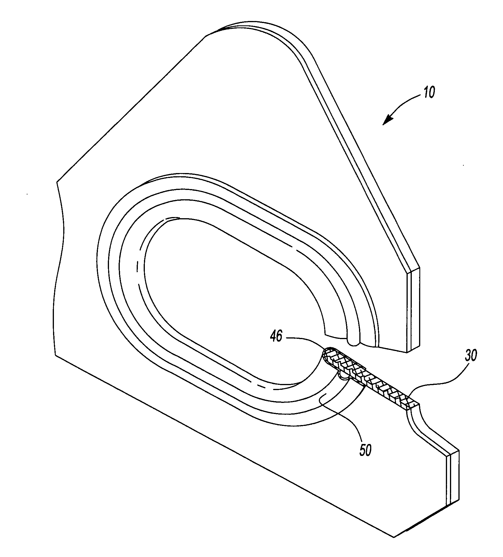 Exhaust manifold gasket with spring steel embossed metal and graphite insulator