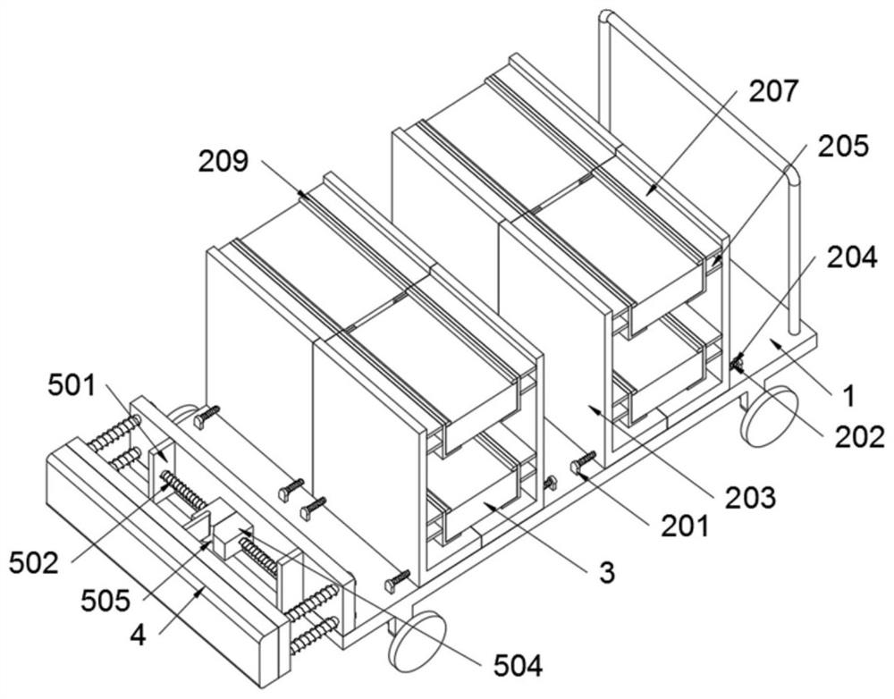 A transport protection device for computer host structure