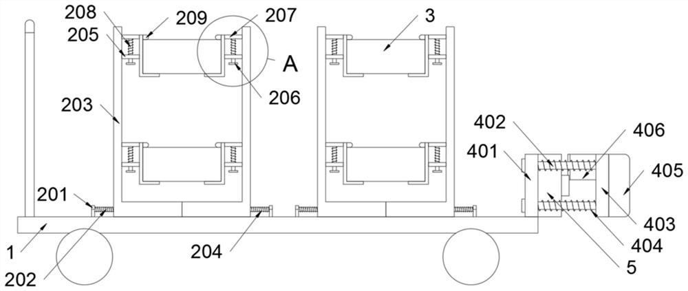 A transport protection device for computer host structure