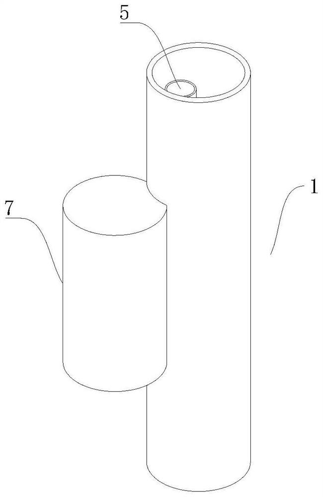 Humidification oxygen inhalation connector for tracheotomy