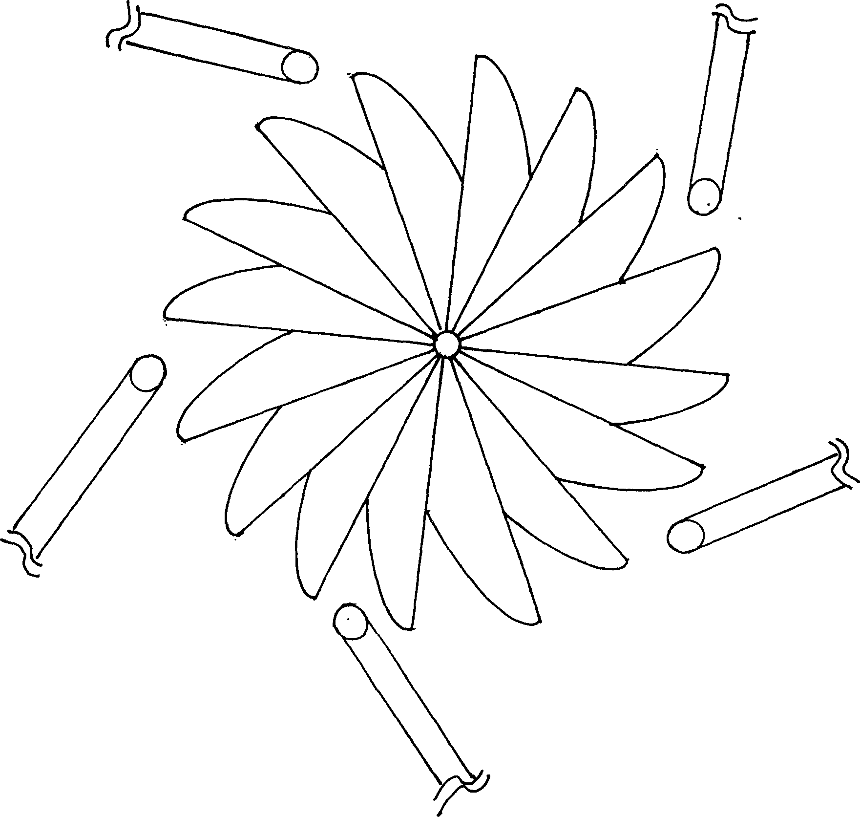 Energy collection type wind energy power station by pipe conveying