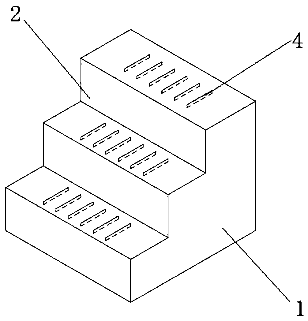 Basin-type insulator digital ray detection test block and detection method