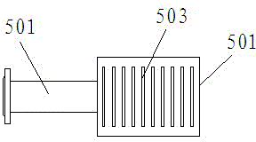 Wastewater ammonia nitrogen blow-off treatment reaction device