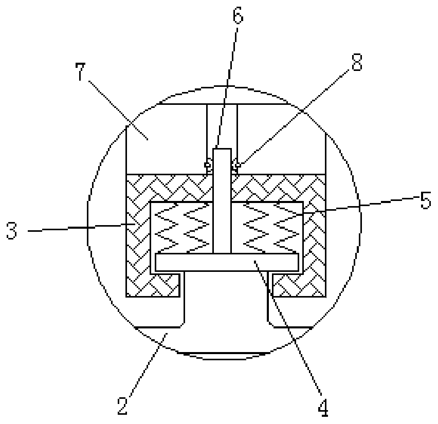 Anti-shock and anti-falling forklift battery