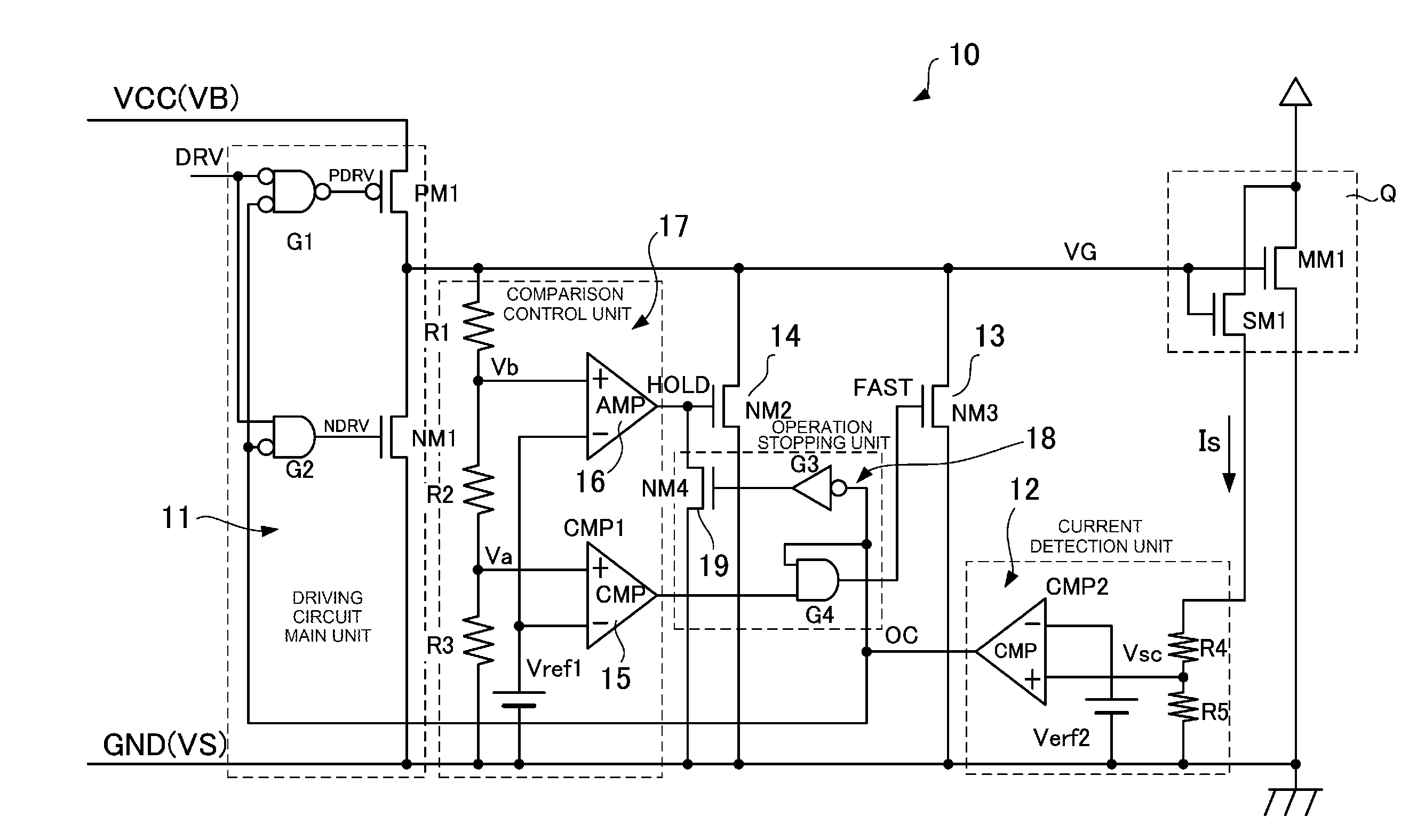 Switching element driving circuit