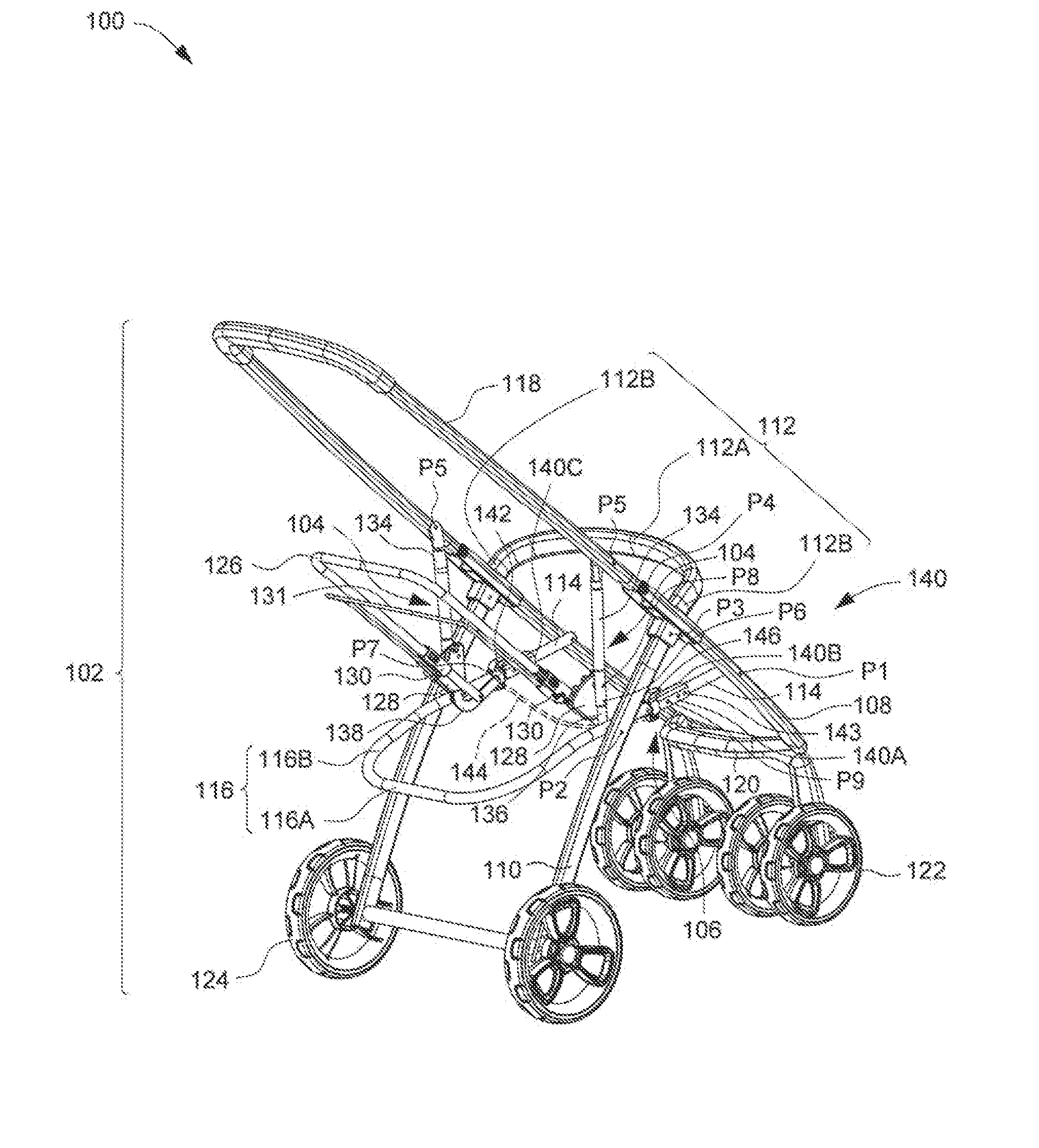 Collapsible child carrier apparatus