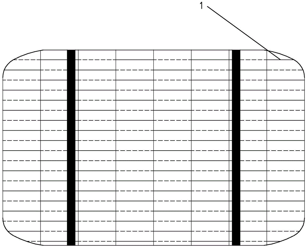 Gate line structure making local contact with obverse surface of solar battery and manufacturing method thereof