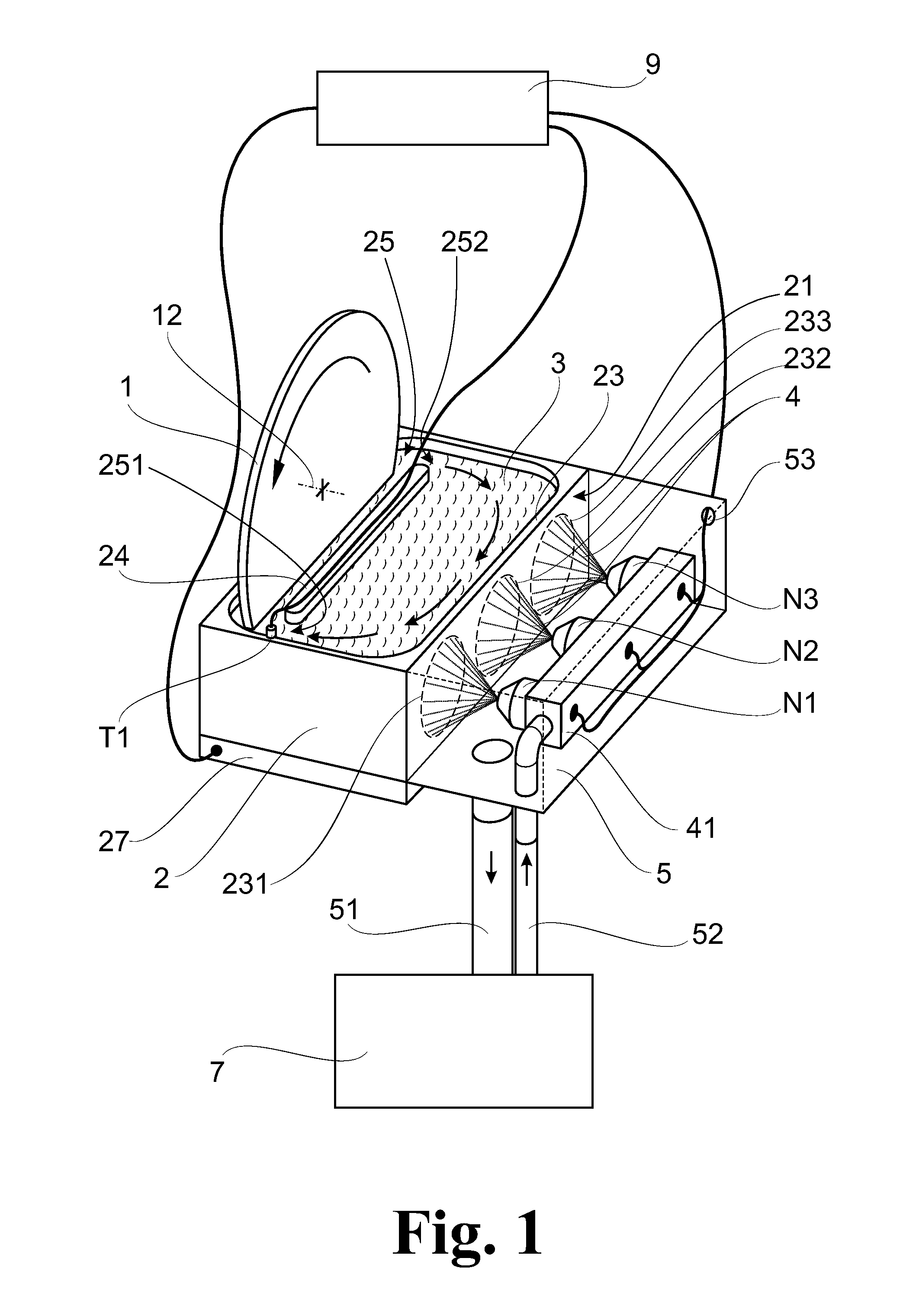 Arrangement and method for cooling a plasma-based radiation source