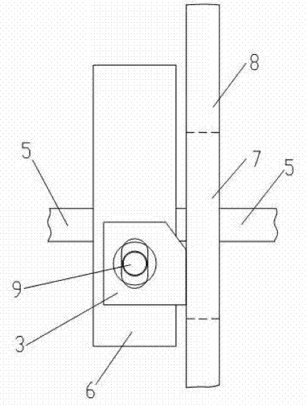 Wagon brake pull rod limiting carrier