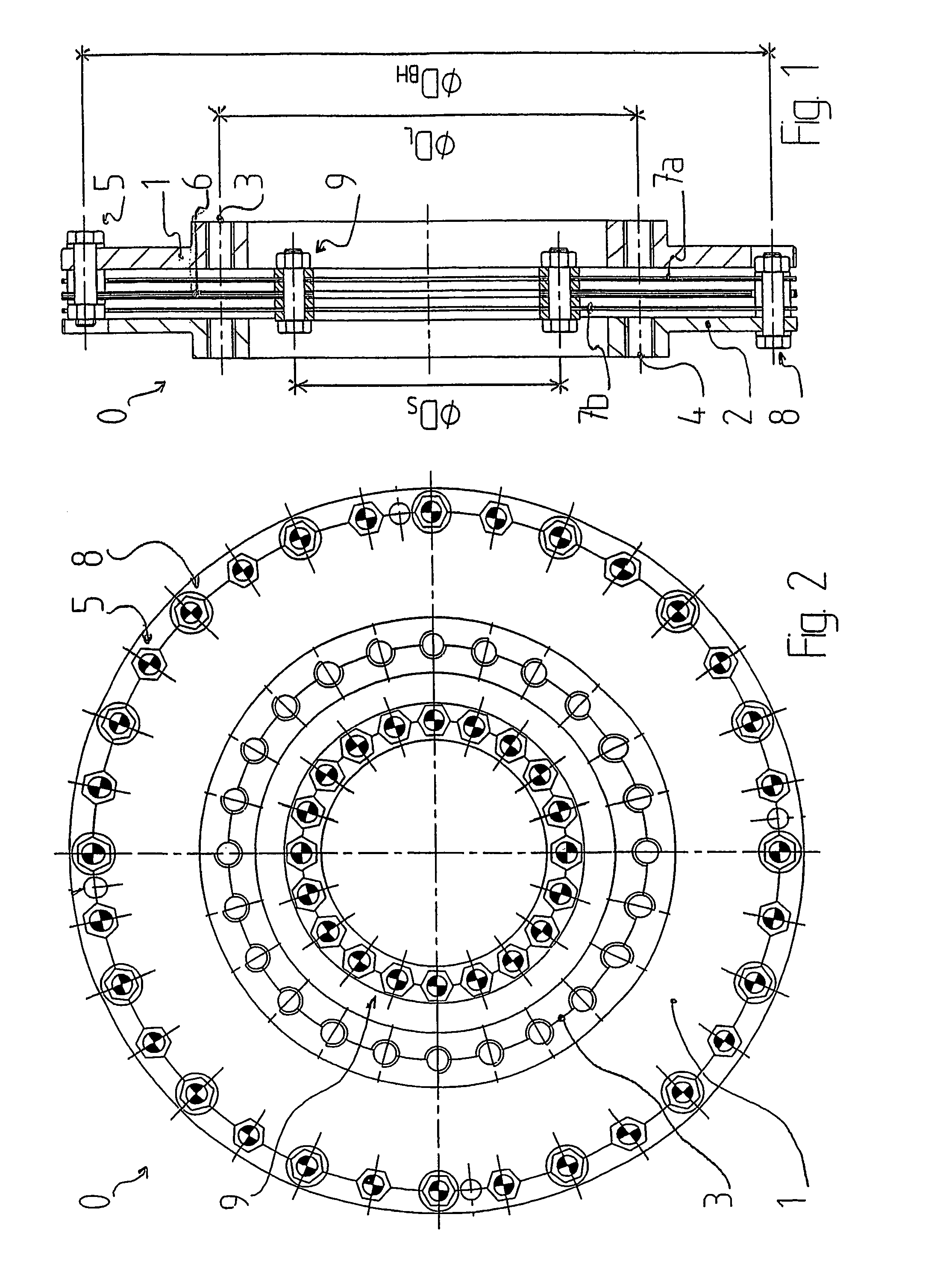 Membrane coupling in a compact design