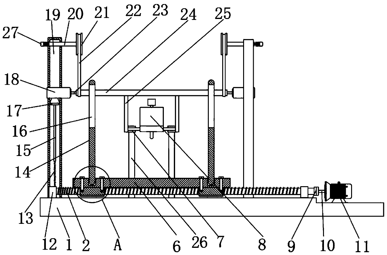 Automobile seat force measurement experiment platform