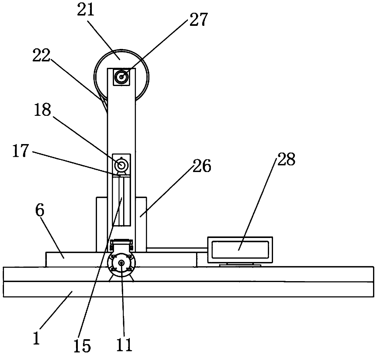 Automobile seat force measurement experiment platform