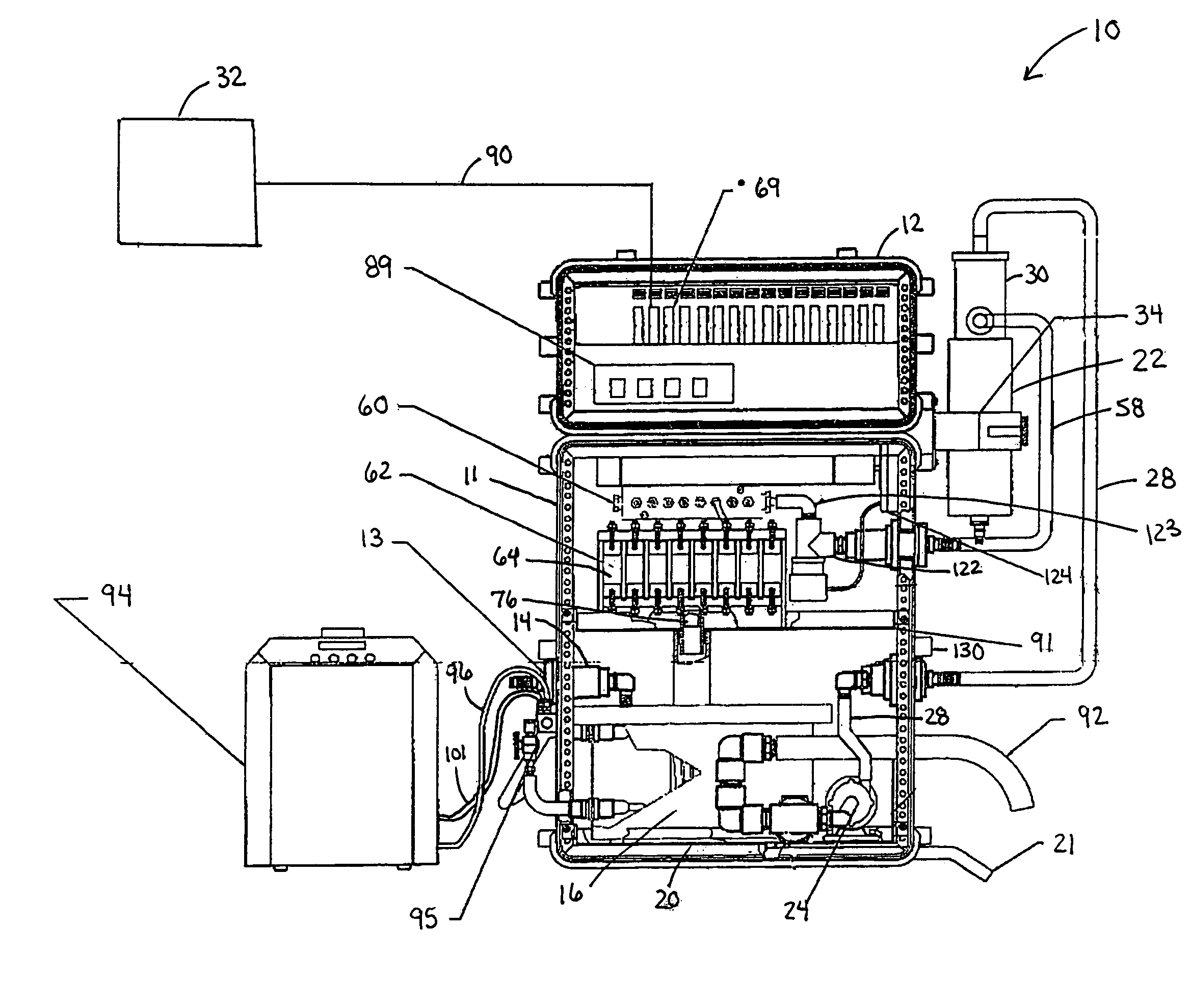 Apparatus and method of portable automated biomonitoring of water quality