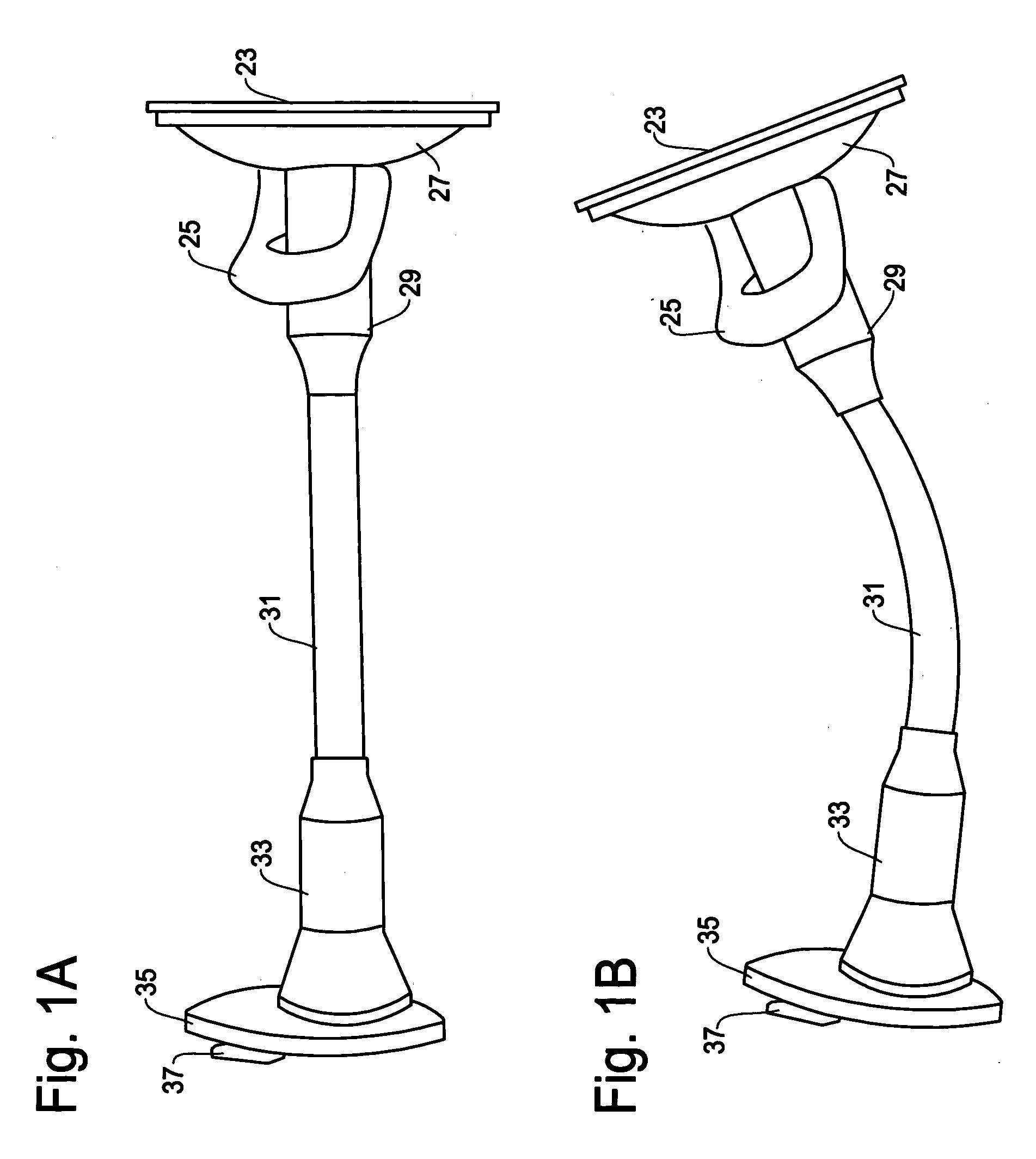 Structure and mechanism of windshield mount and pedestal for portable electronics device