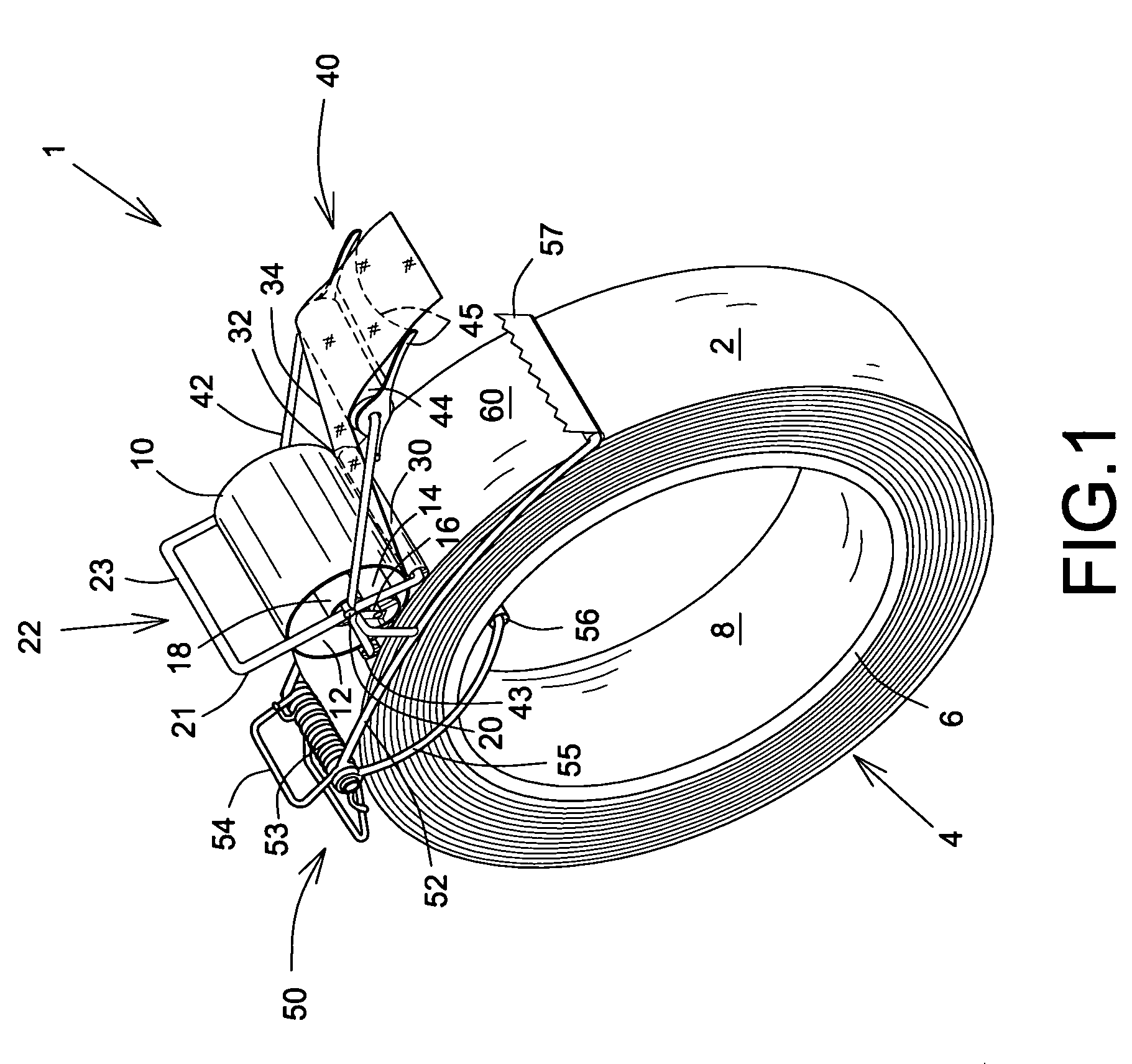 Dispenser for length material