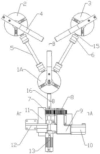 Three-jaw self-centering chuck clamping device