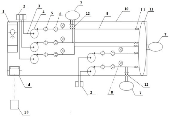 Skid-mounted liquid additive accurate adding device and method