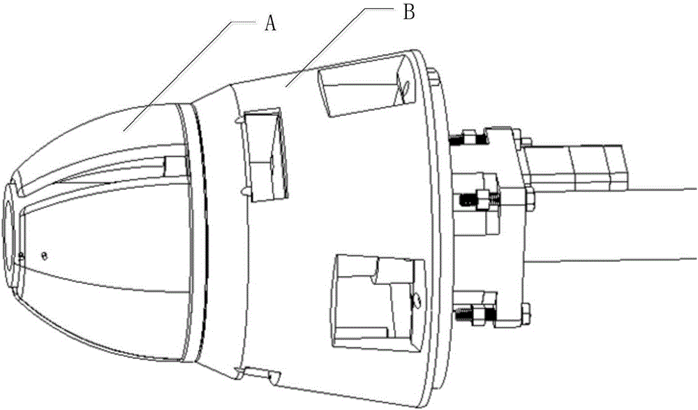 Buffering despinning damping device for satellite docking