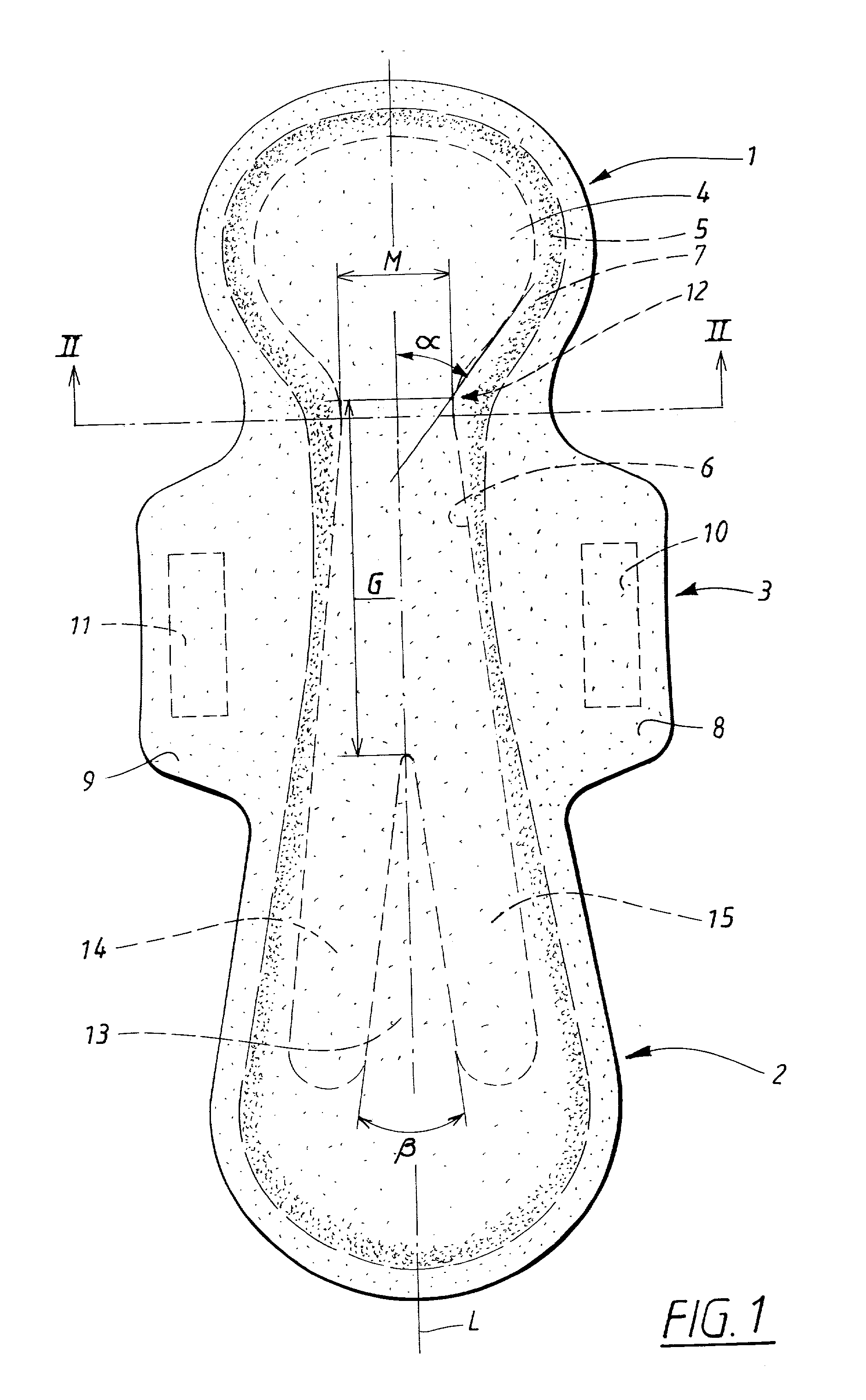 Absorbent product with improved fit