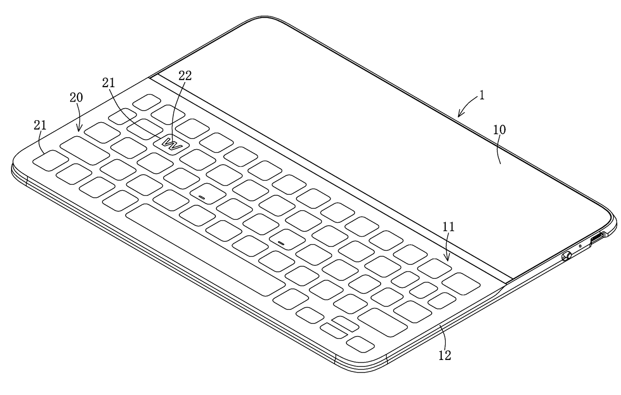 Illuminated film-covered keyboard