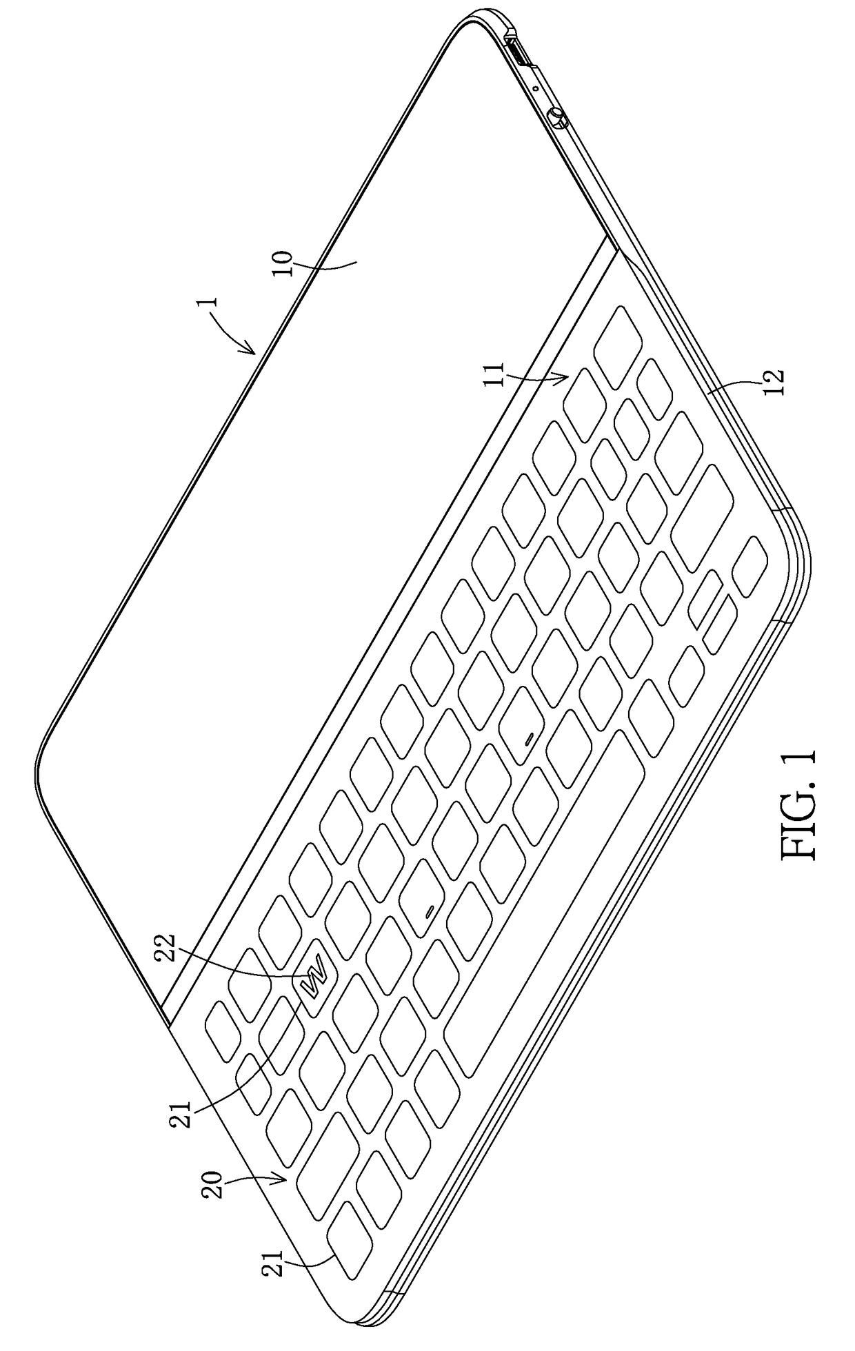 Illuminated film-covered keyboard