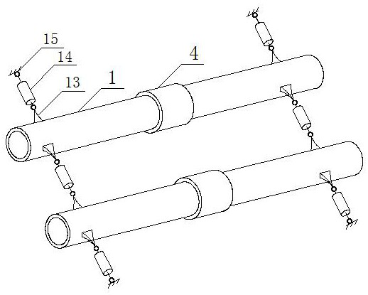 Structural system and construction method of integrated flat cavity pipeline for oil and gas multiphase transportation