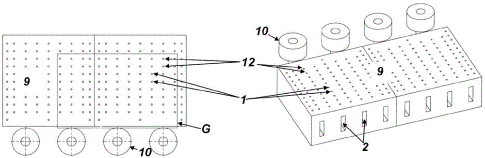 Equipment for conveying glass plates on air bearing table in heating furnace