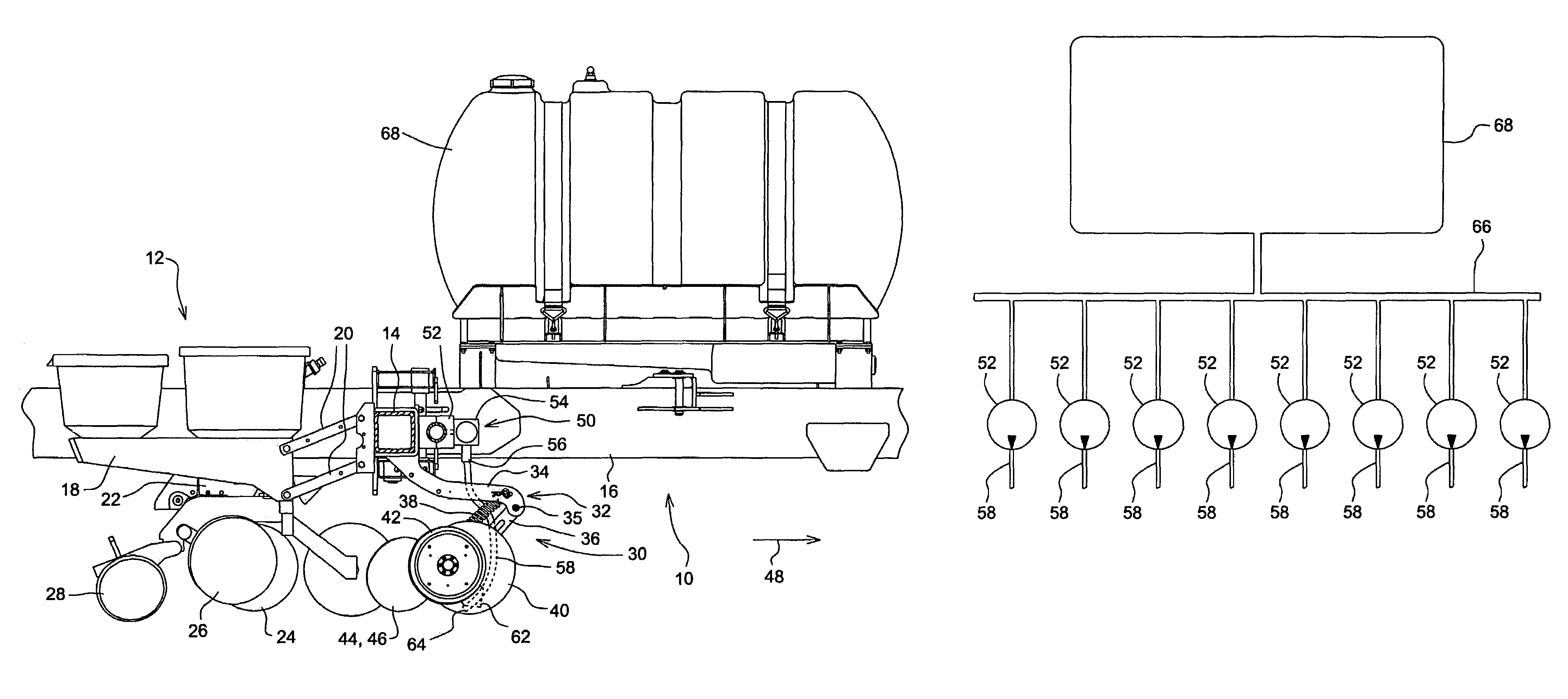 Modular liquid metering system for an agricultural implement