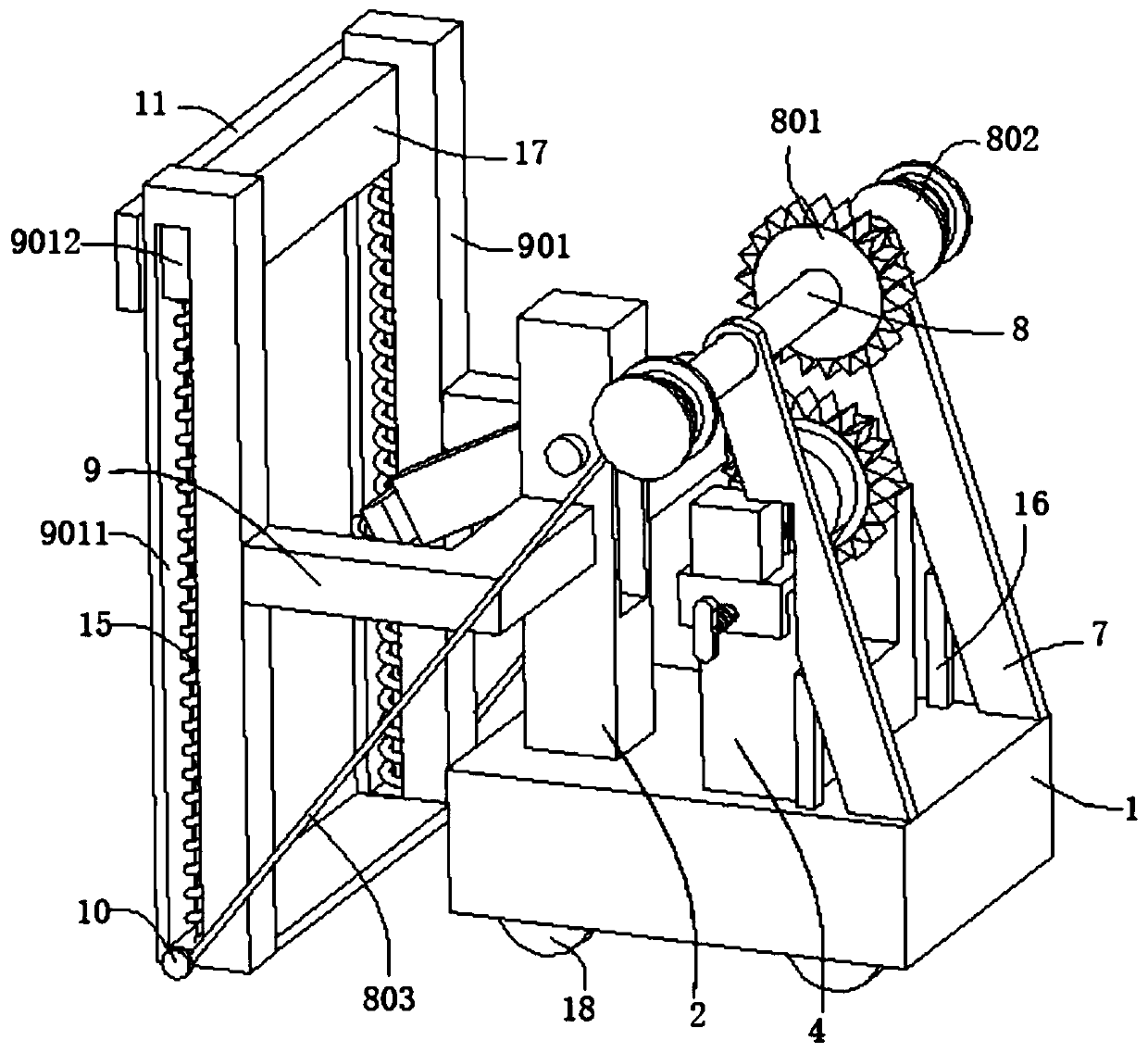 Building wall surface plastering device and use method