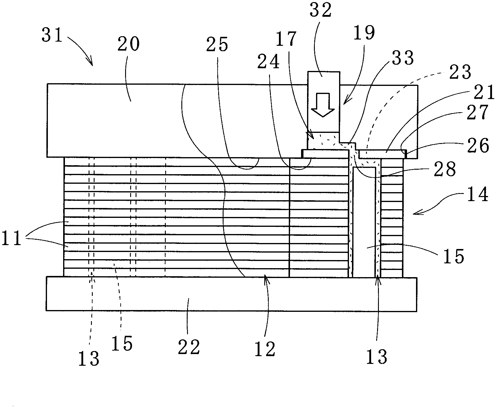 Method for manufacturing stacked rotor core