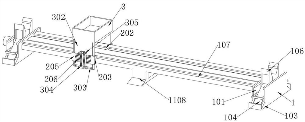 Support arm moving and grinding device based on overhead working truck manufacturing