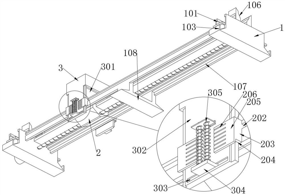 Support arm moving and grinding device based on overhead working truck manufacturing