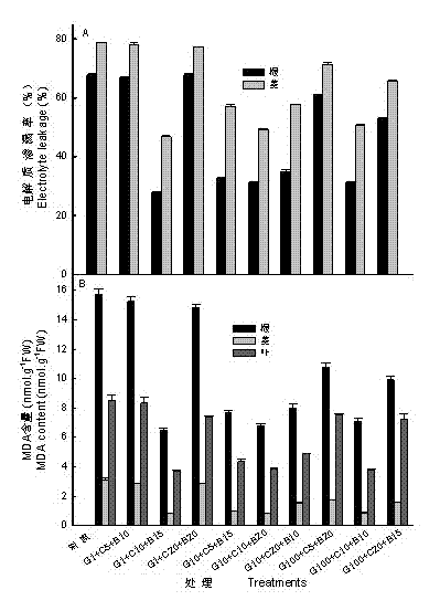 Jatropha curcas L. germination-accelerating stress tolerance seed soaking agent and preparation method thereof