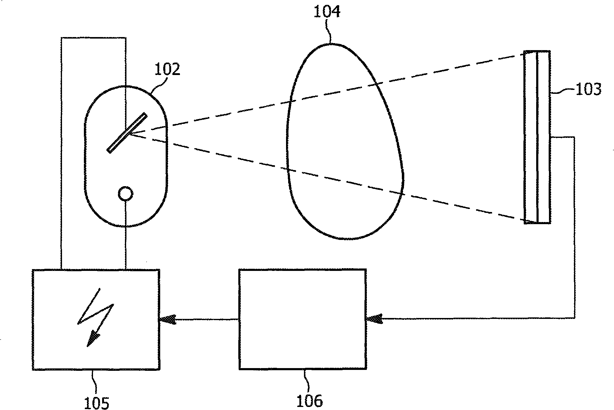 Anti-scatter grid for an x-ray device with non-uniform distance and/or width of the lamellae