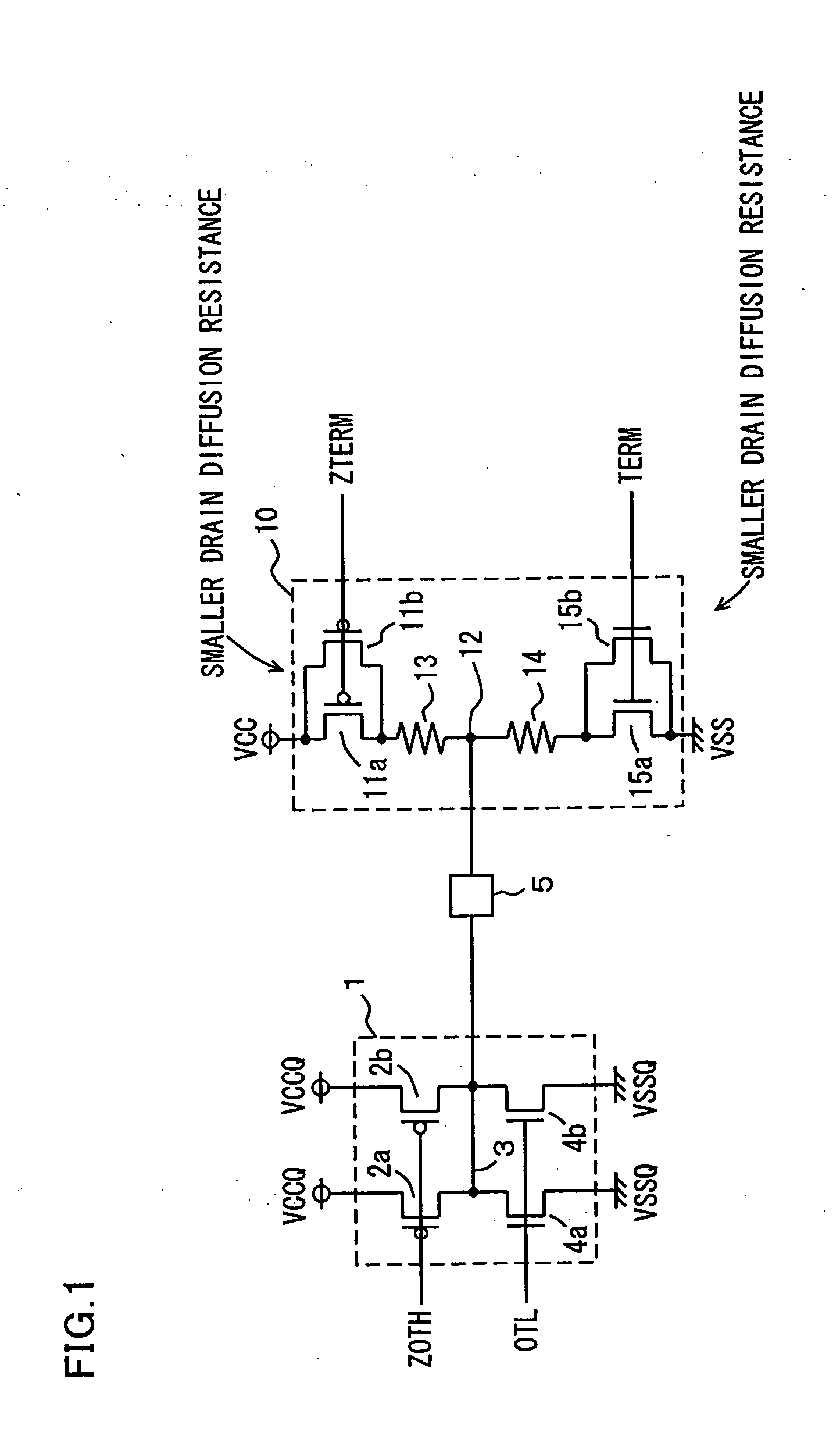 Semiconductor device with bus terminating function