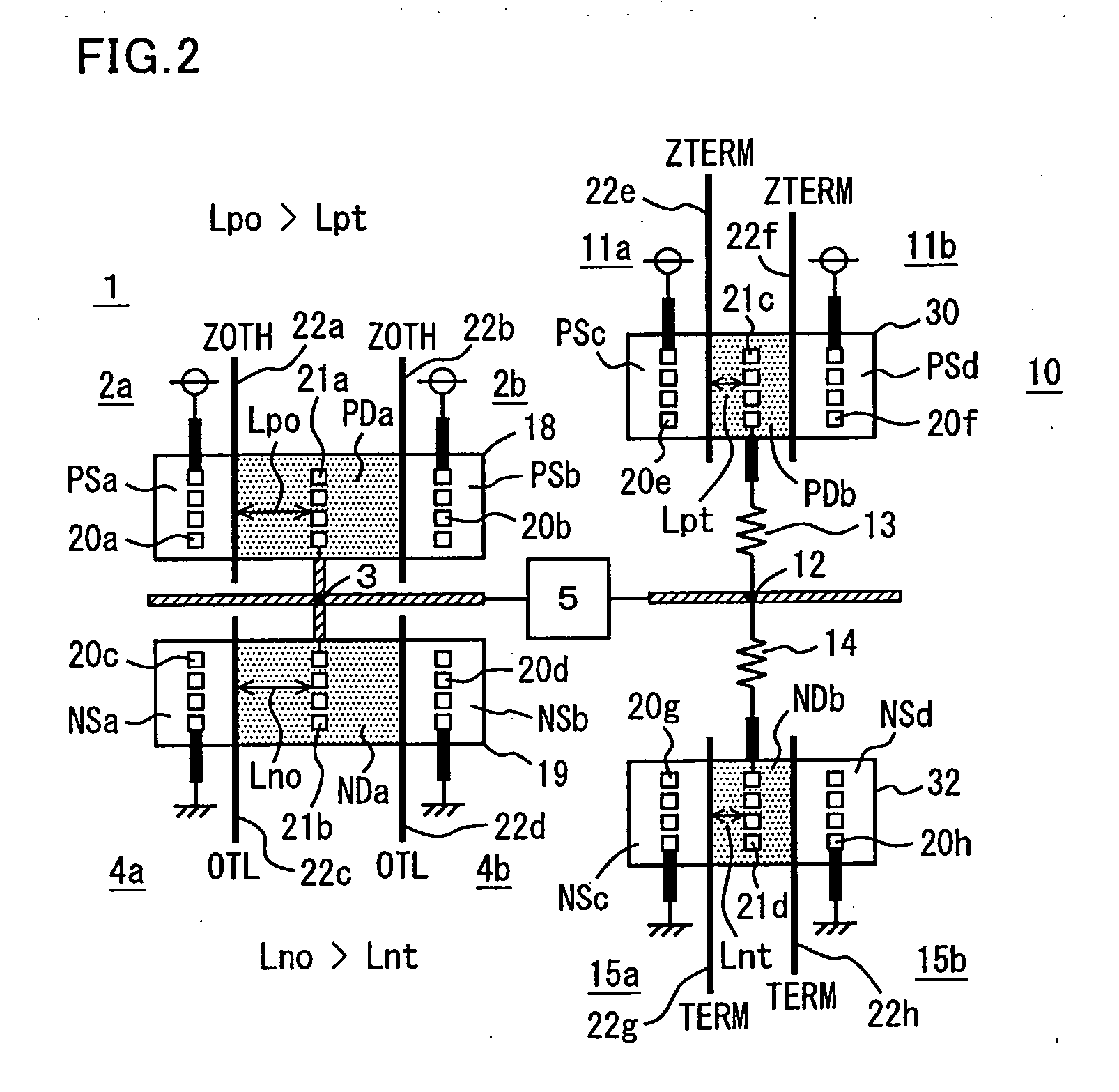 Semiconductor device with bus terminating function