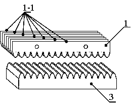 Gear speed changing box