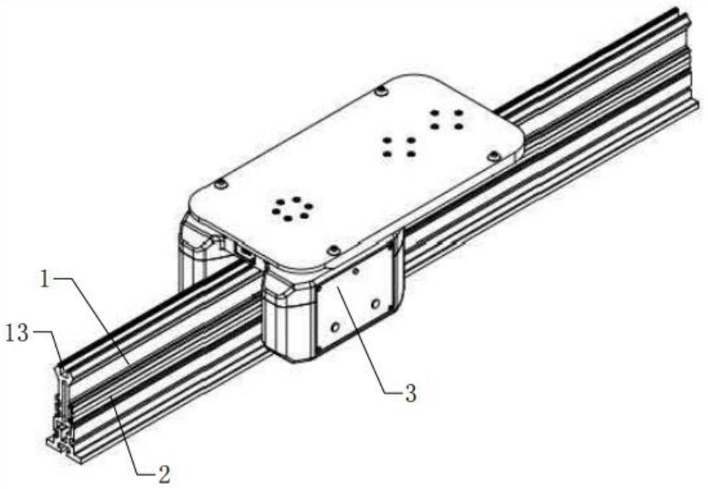 Special rail trolley for friction rolling on rail