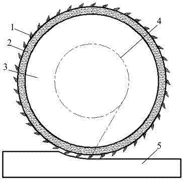 Spiral and orderly arranging fiber tool capable of conducting positive rake angle machining and preparation method thereof