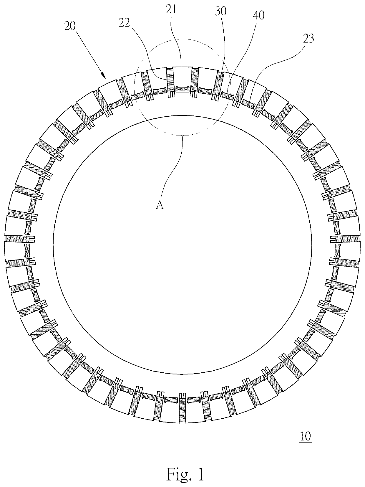 Rotor appratus for permanent-magnet motor