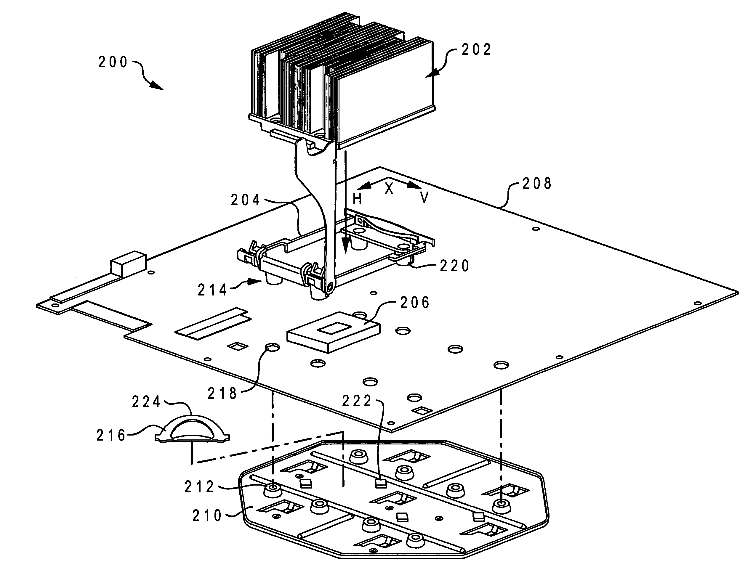 Heat sink and chip sandwich system