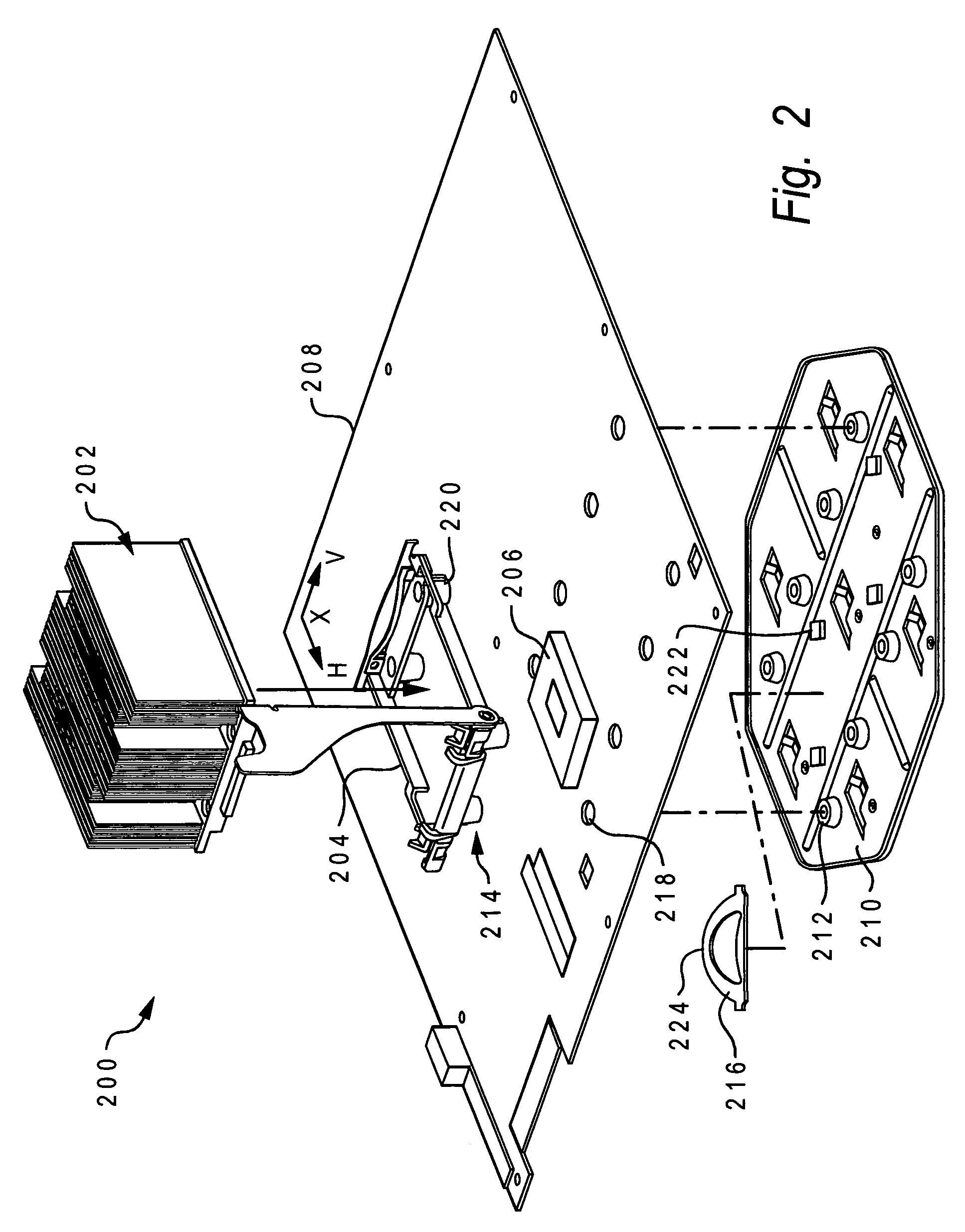 Heat sink and chip sandwich system