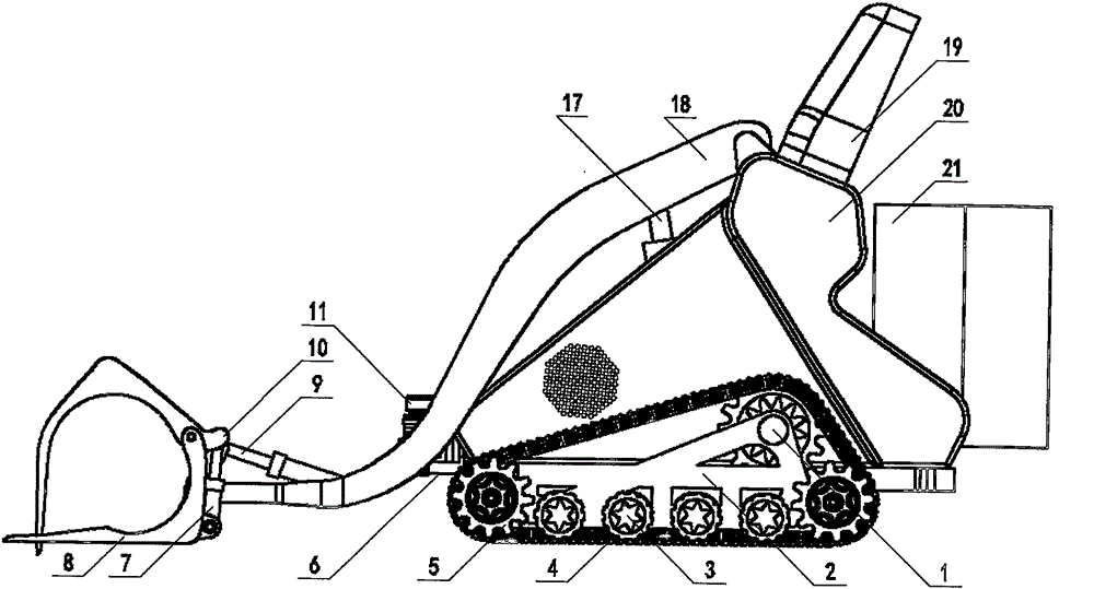 Small-size multifunctional forest tending leftover collecting system