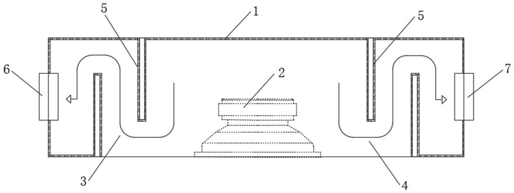 Compact small-volume bass structure