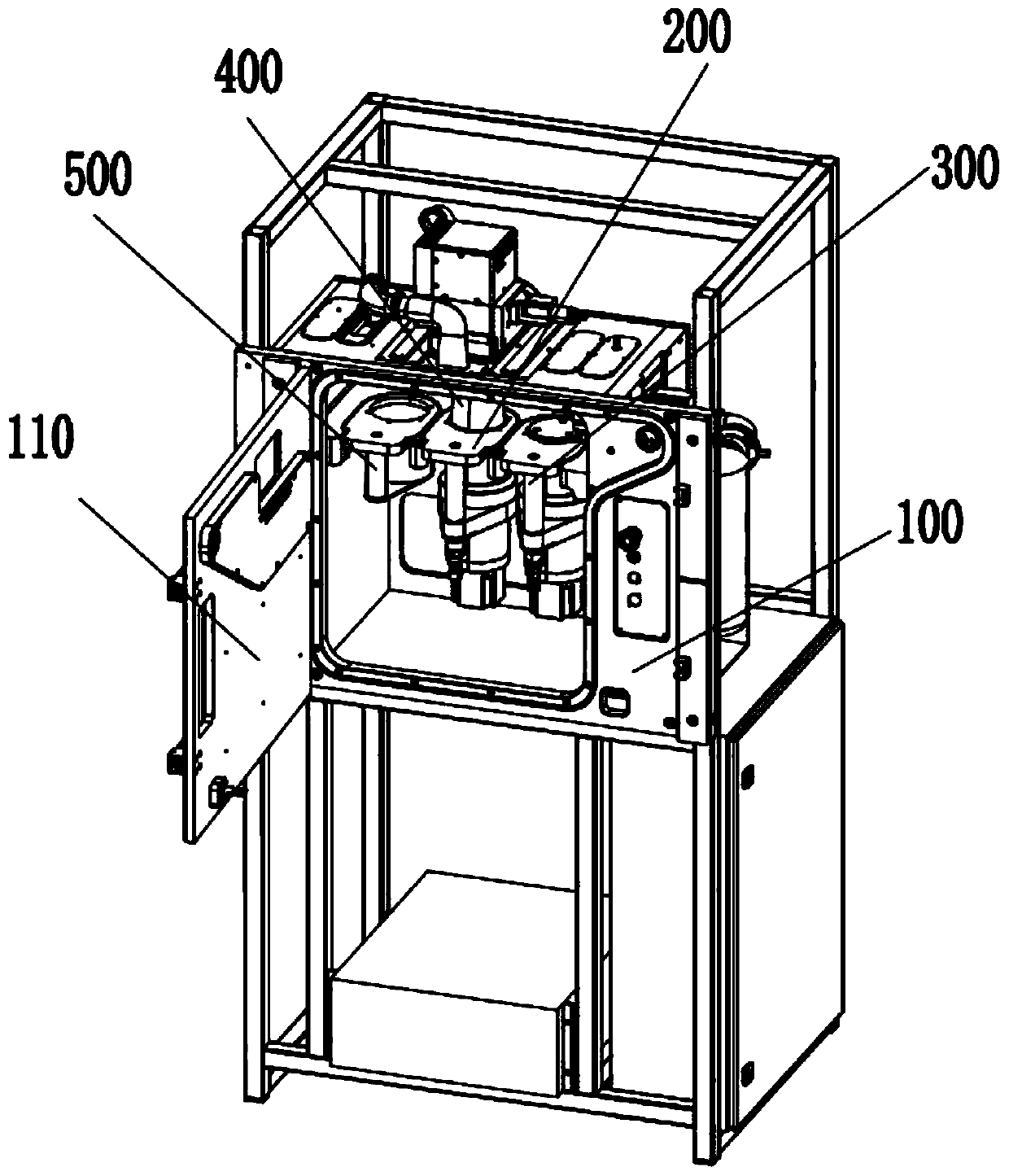 Quick-dismounting quick-changing type small SLM printer